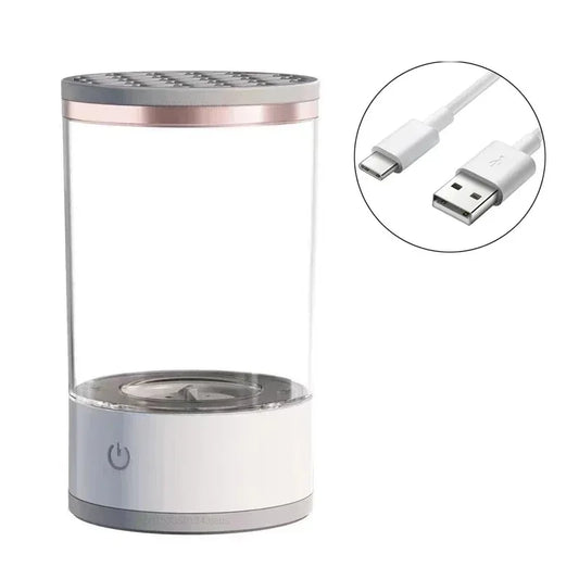 3 in 1 Automatic Electric Makeup Brush Cleaner for Women Portable Eye Shadow Brush Holder Stand Tool and Dryer Beauty Makeup